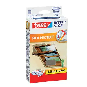 tesa Insektenschutz-Dachfenster SUN PROTECT 120 x 140 cm anthrazit