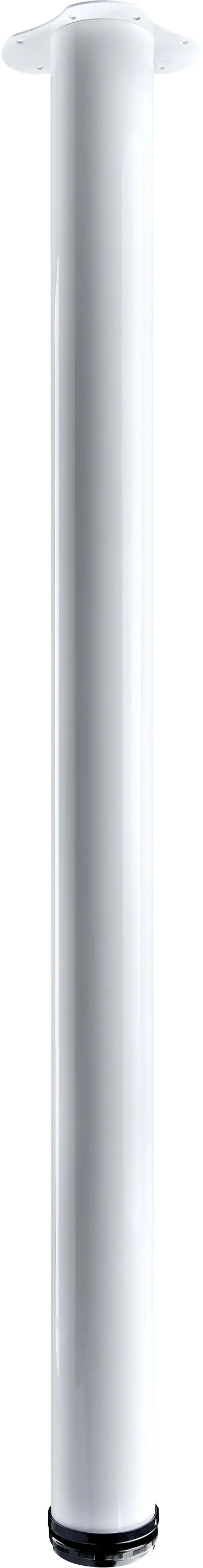 Hettich Theken- und Stehtischbein 7,5 x 110 - 113 cm Stahl weiß - 1 Stück