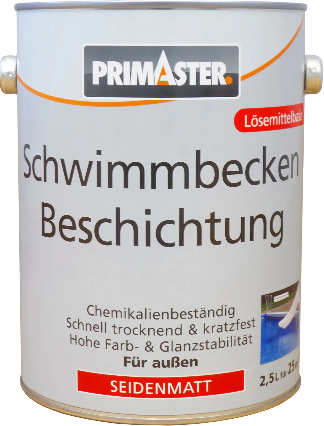 Primaster Schwimmbeckenbeschichtung 2,5 L poolgrün seidenmatt Primaster Schwimmbeckenbeschichtung 2,5 L poolgrün seidenmatt