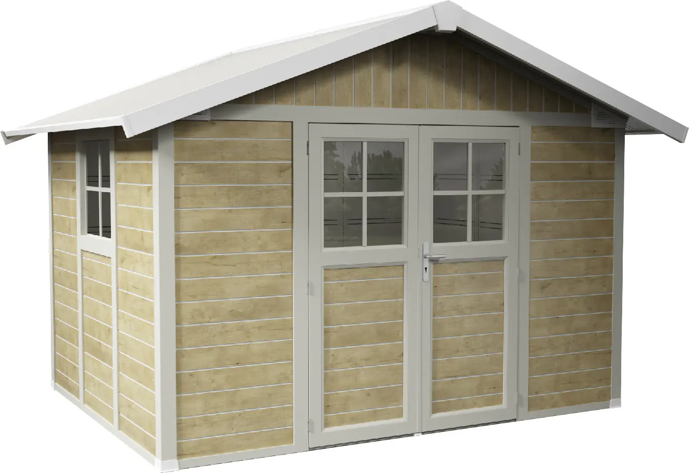 Grosfillex Gartenhaus Deco H 7,5 370 x 298 cm (inkl. Dachüberstand)