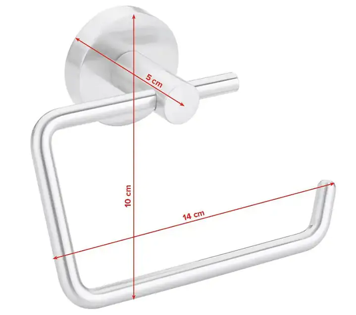 Tesa Papierrollenhalter MOON edelstahl zum Kleben Tesa Papierrollenhalter MOON edelstahl zum Kleben