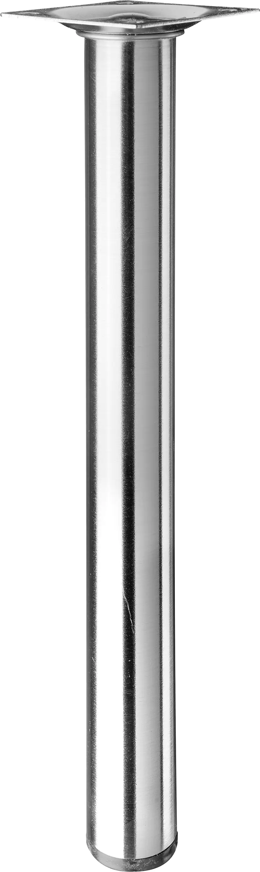 Hettich Tischbein 3,0 x 30 cm Stahl Edelstahl-Optik - 1 Stück