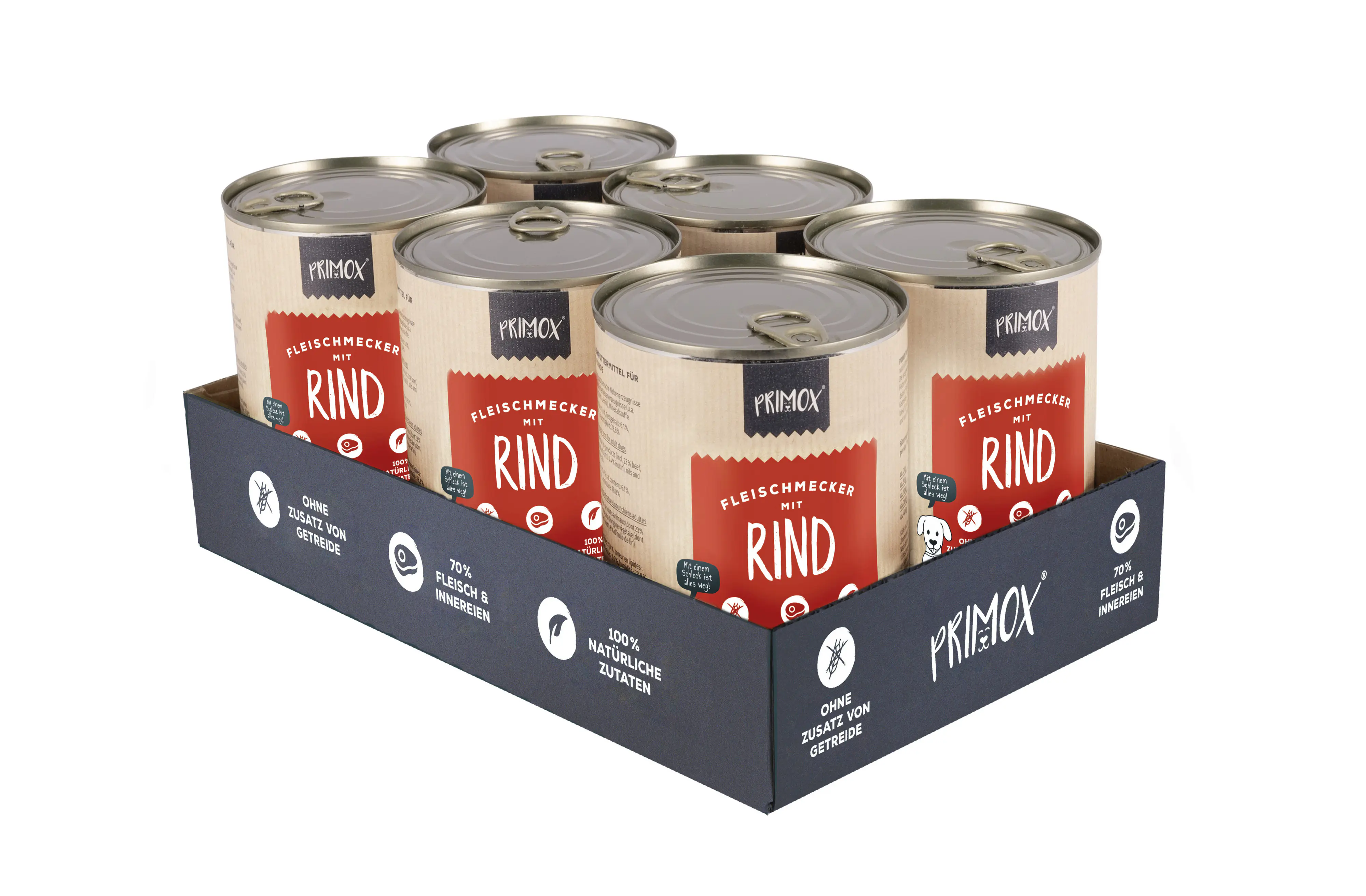Primox Hundenassfutter Adult getreidefrei 400 g Rind