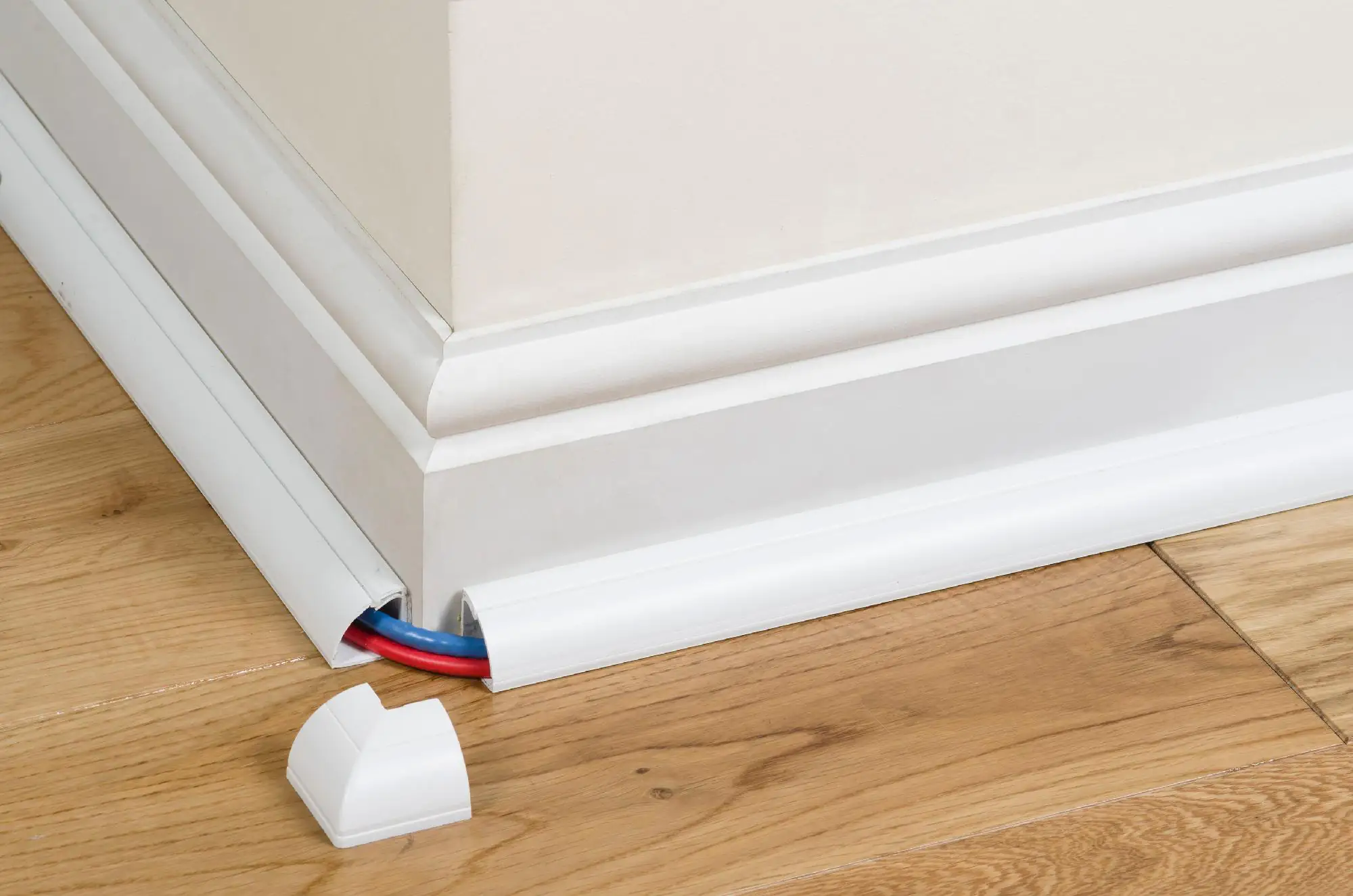 D-Line Design Kabelkanal 22x22mm holzoptik 2 m, Viertelkreis