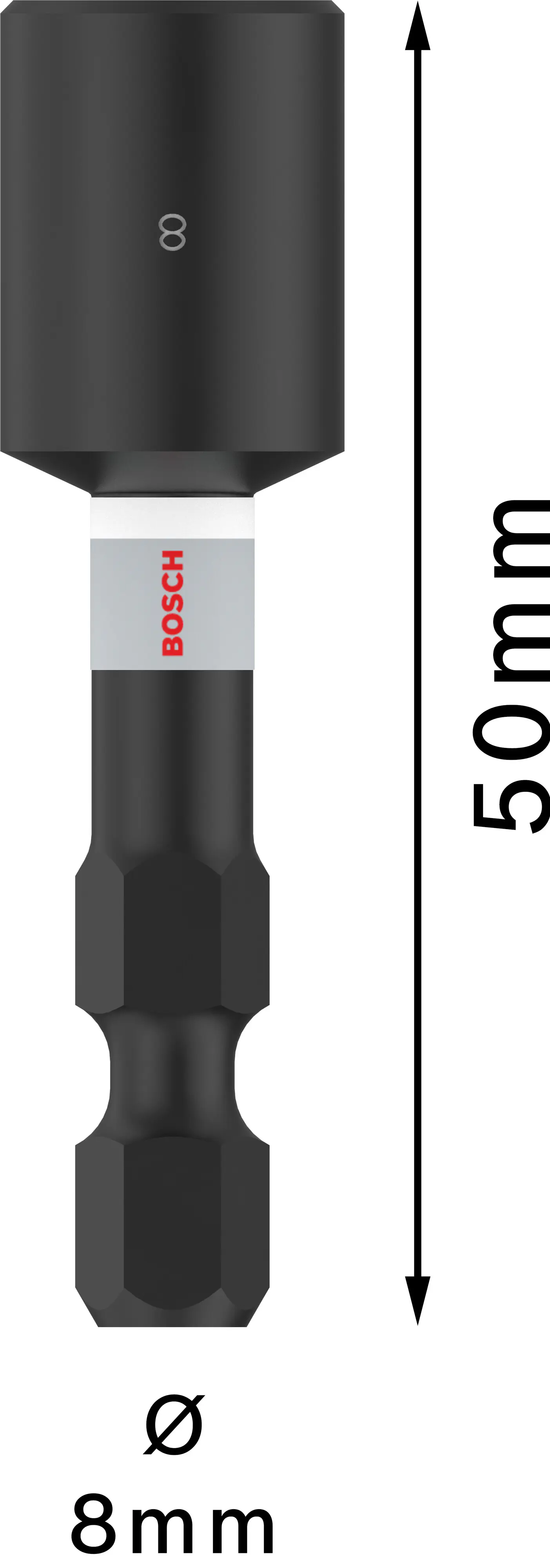 Bosch PRO Steckschlüssel Impact Bit 8 x 50 mm