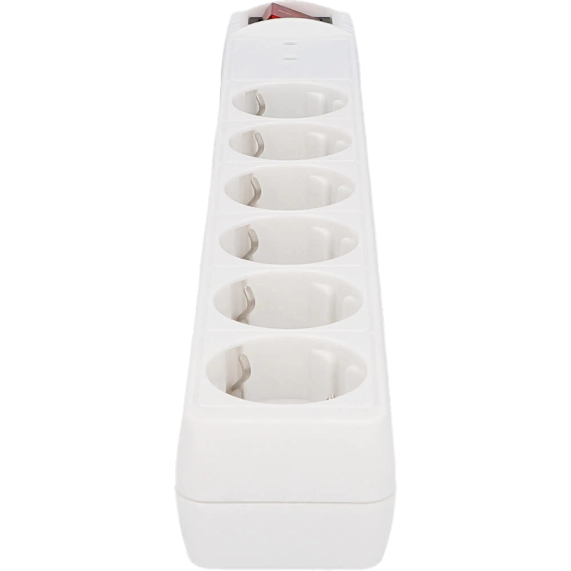 Steckdosenleiste 6-fach mit Überspannungsschutz 1,4m mit Schalter, weiß