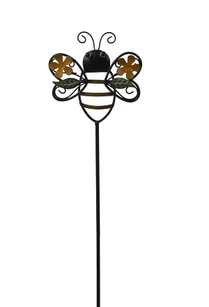 TrendLine Gartenstecker Metall Biene 90 cm mehrfarbig