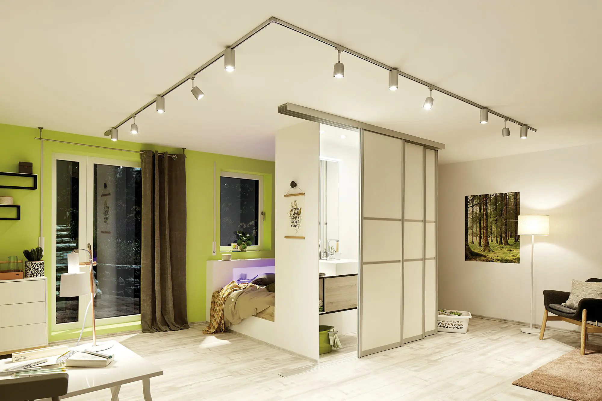 Paulmann LED Leuchtmittel Reflektor GU10 Reflektor 7W chrom matt dimmbar