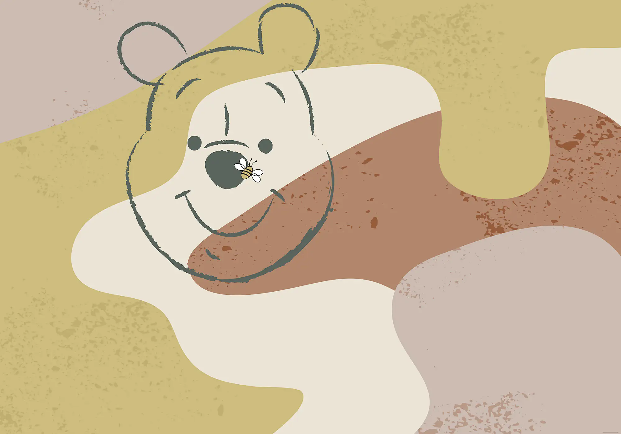 Komar Vlies Fototapete Winnie Pooh Bee 400 x 280 cm 