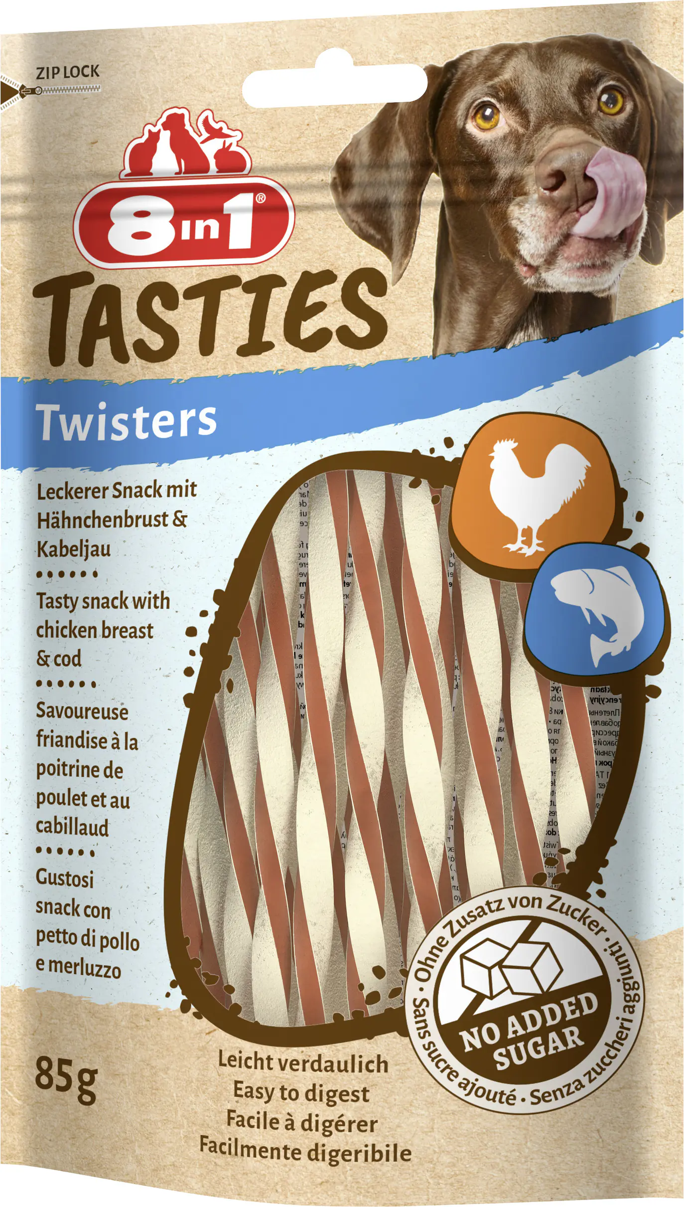 8in1 Hundeleckerli Twisters 85 g
