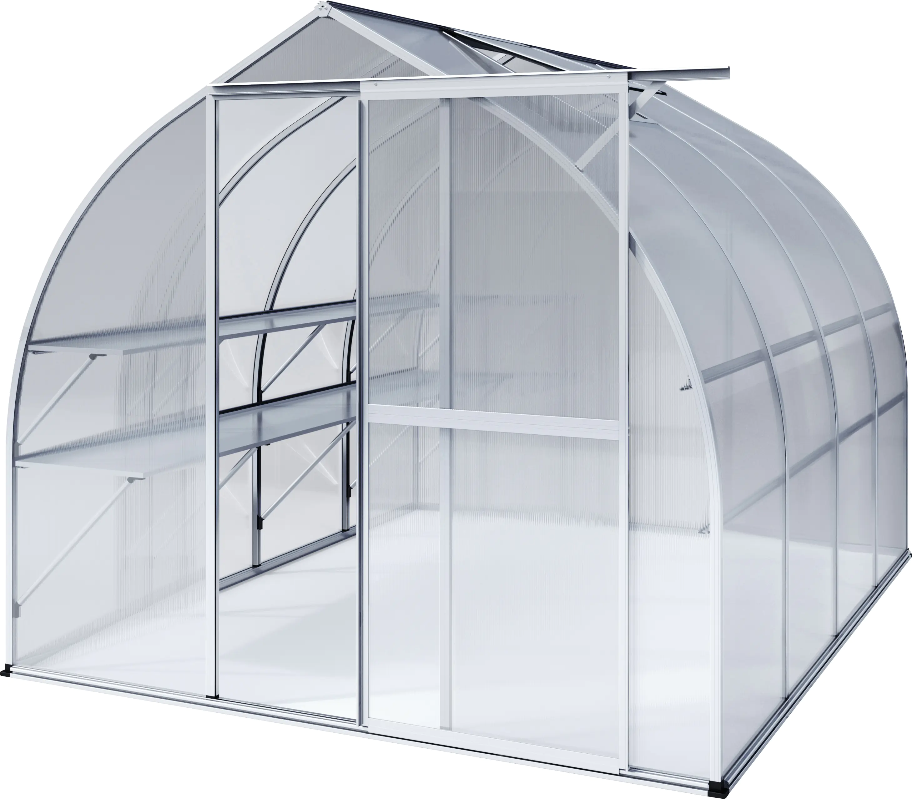 KGT Gewächshaus Rhodo IV 2,27 x 3 m, pressblank KGT Gewächshaus Rhodo IV 2,27 x 3 m, pressblank