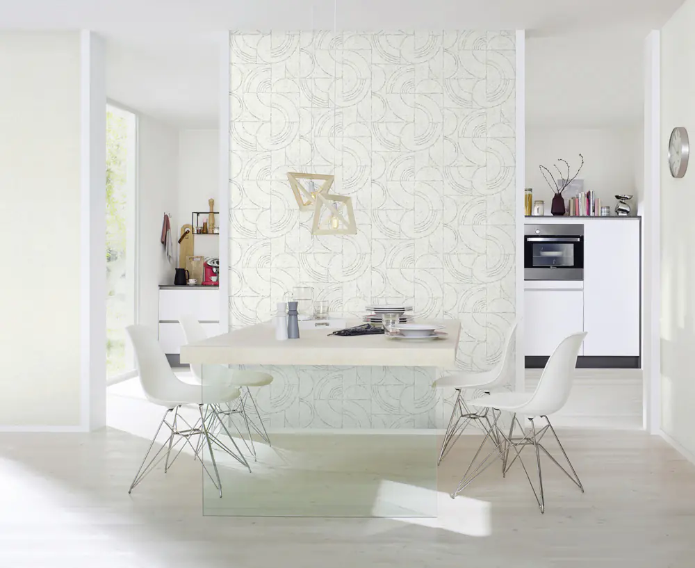 Rasch Vliestapete 649314 Andy Wand uni weiß 10,05 x 0,53 m