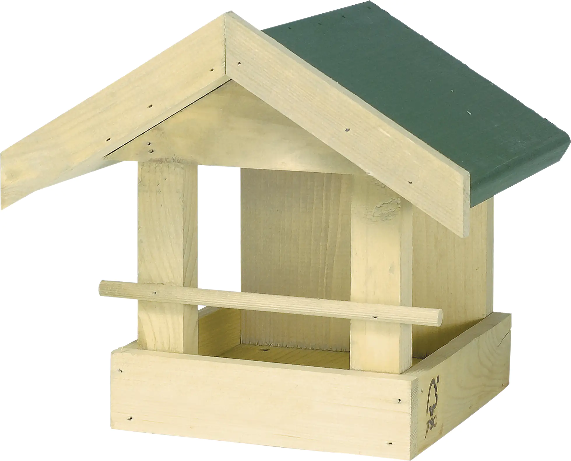 5051054155456 CJ Wildlife Futterhaus Memphis natur/grün LxBxH: 23,5x20x21,2 cm