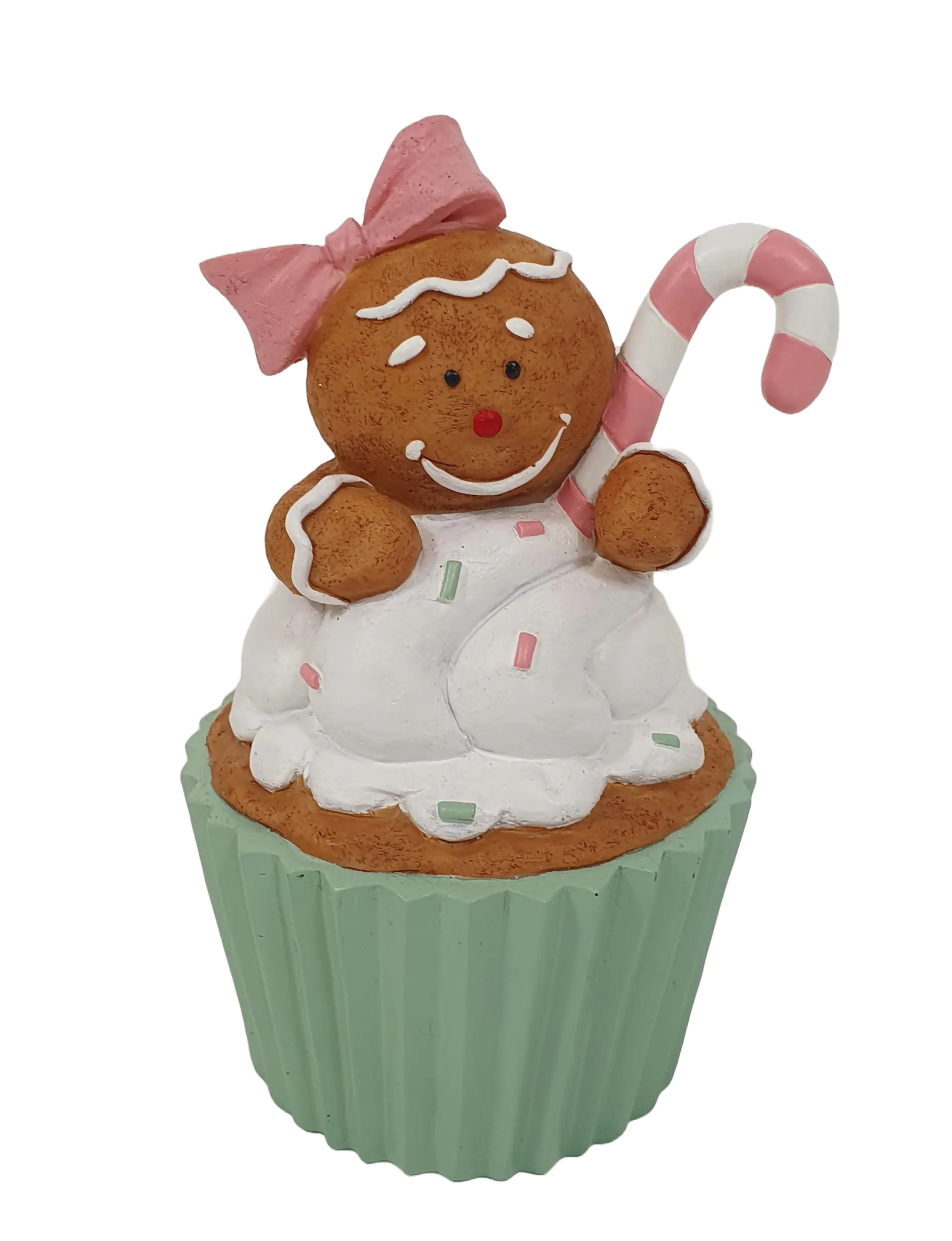 Figur Cupcakes 16 x 10 x 9,5 cm braun