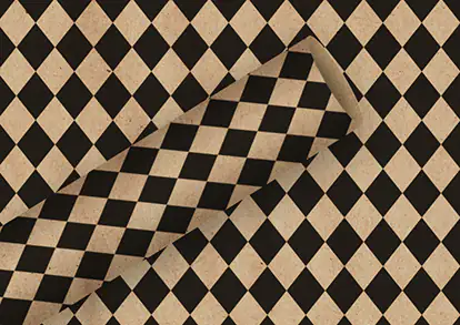4014995682673 Braun & Company Geschenkpapier Kollektion Rhombic schwarz 2 m x 70 cm