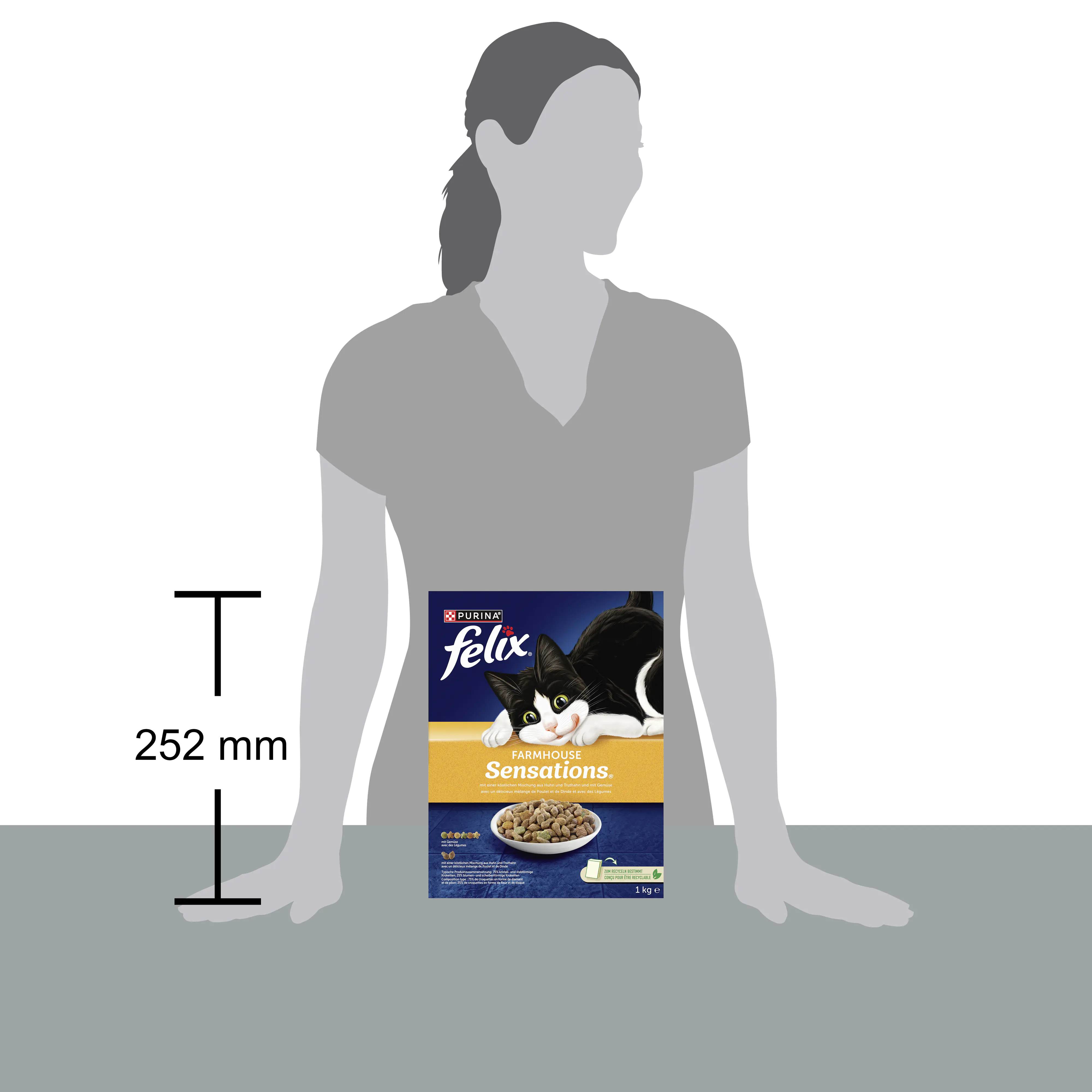 Felix Farmhouse Sensations mit Huhn Truthahn und Gemüse 1 kg