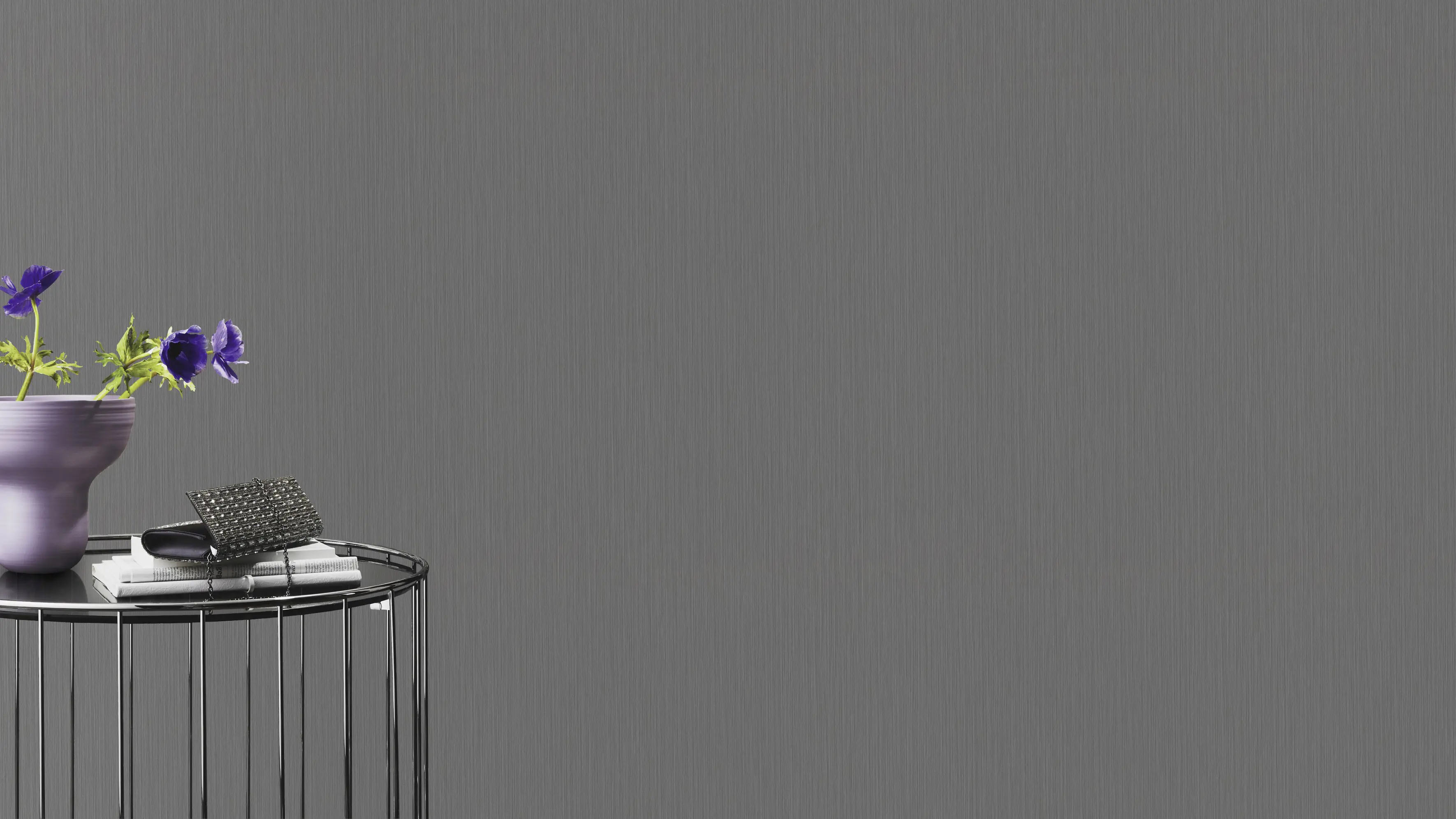 Rasch Vliestapete 537697 Grau-Dunkelgrau Uni 10,05 m x 0,53 m