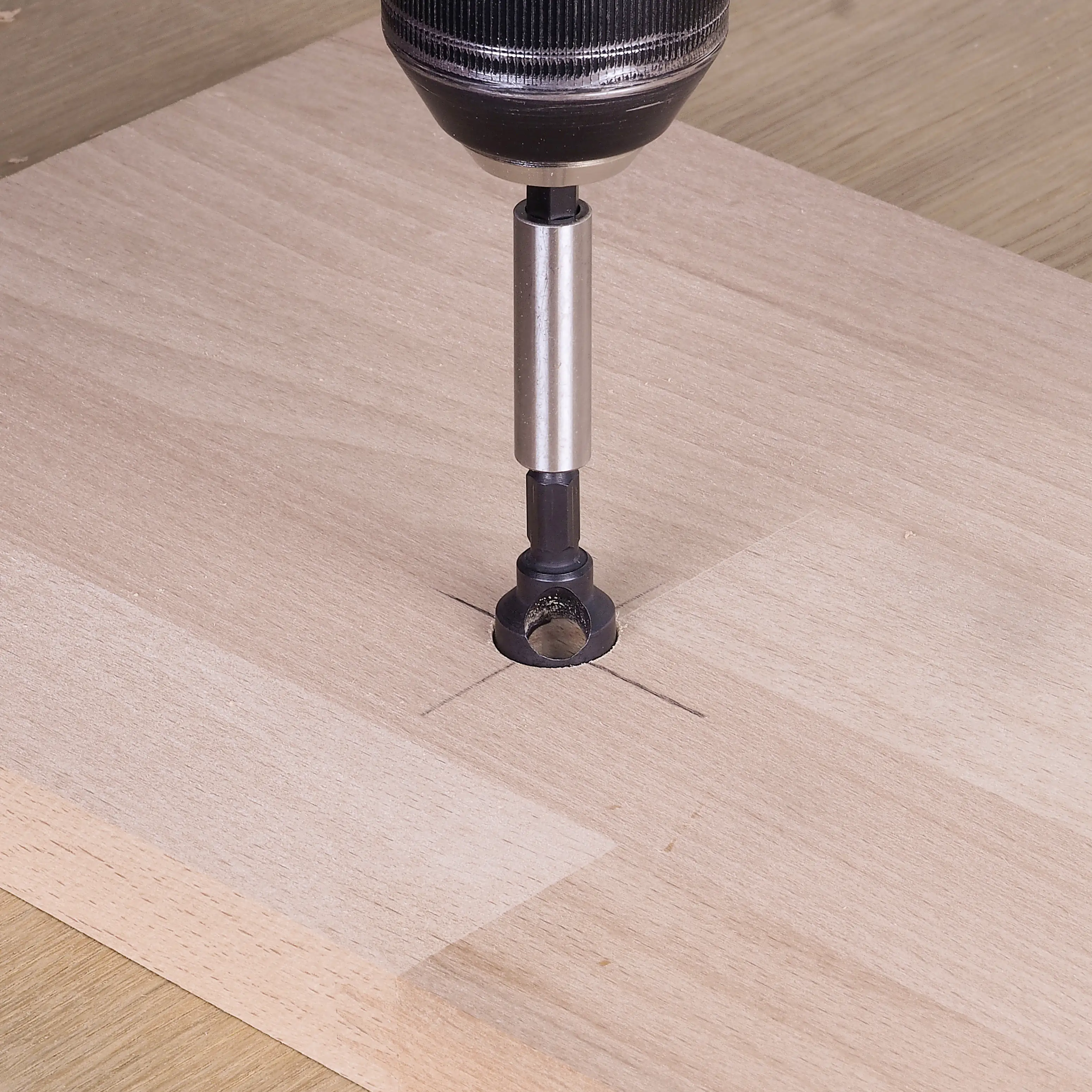 Wolfcraft Querlochsenker-Set WS Sechskant-Schaft 3-teilig Ø 8, 12, 16 mm