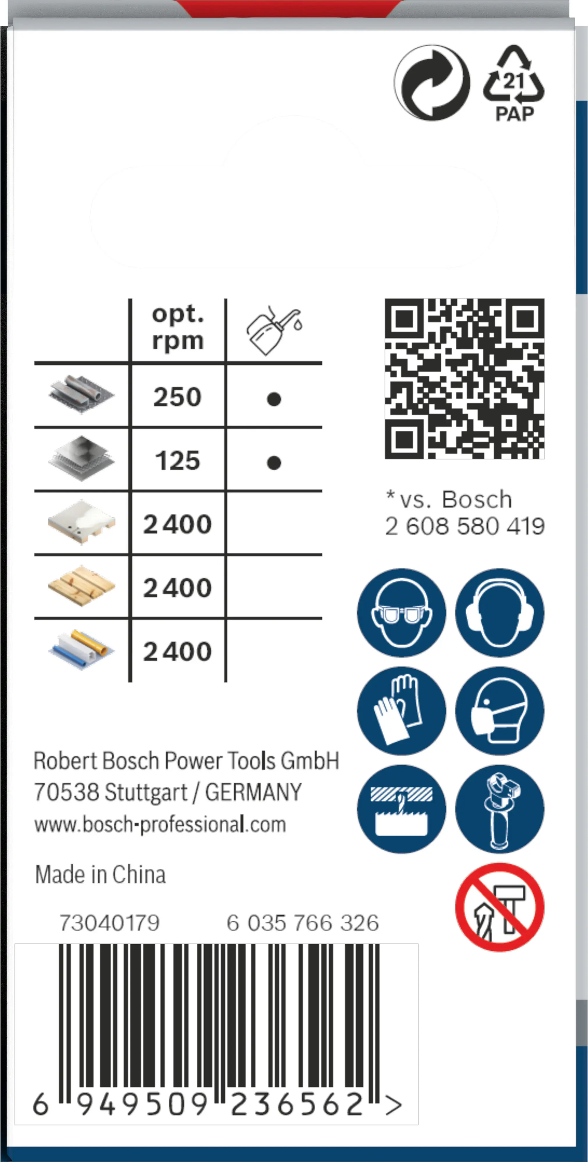 Bosch PRO Multi Material Lochsäge 35 mm mit Gewinde