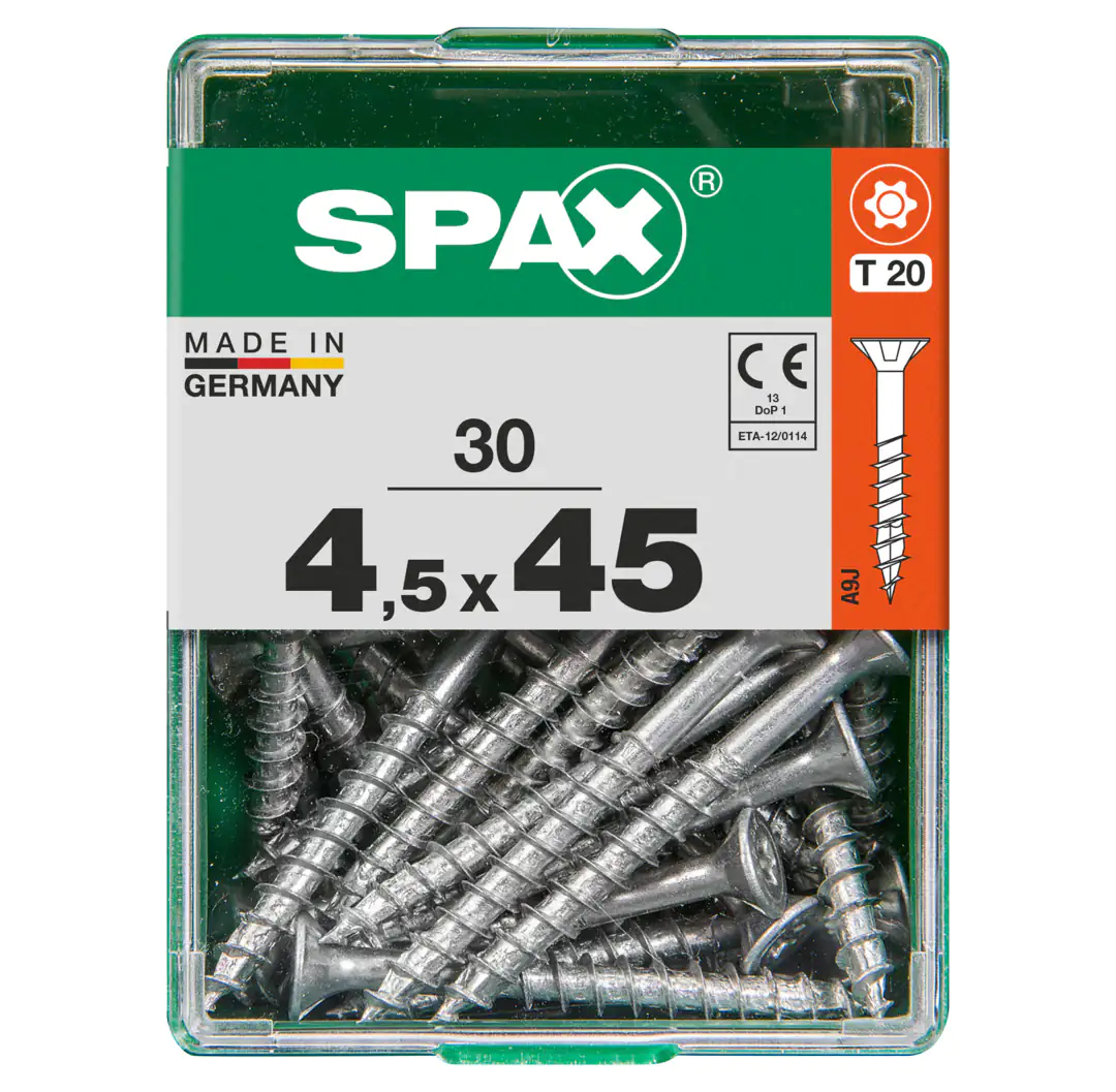 Spax Universalschrauben 4.5 x 45 mm TX 20 - 30 Stk.