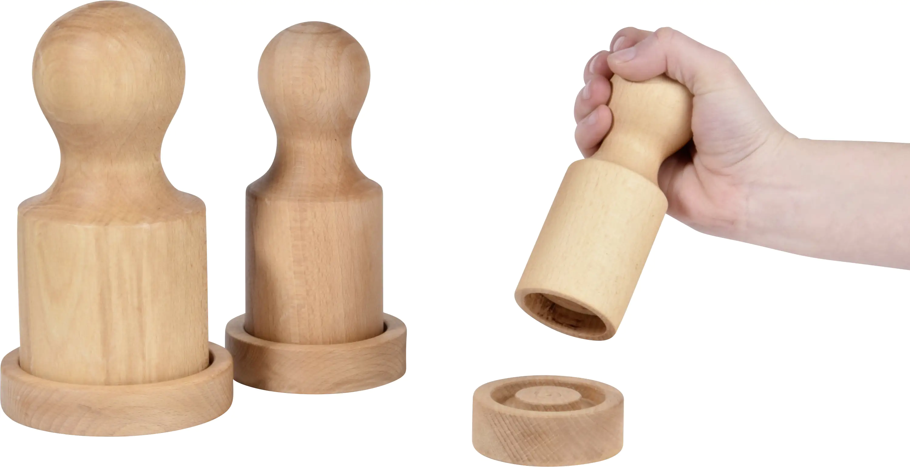 Dobar Papiertopf-Presse Buche 7 x 7 x 16 cm 9 x 9 x 18 cm 11 x 11 x 20 Dobar Papiertopf-Presse Buche 7 x 7 x 16 cm 9 x 9 x 18 cm 11 x 11 x 20