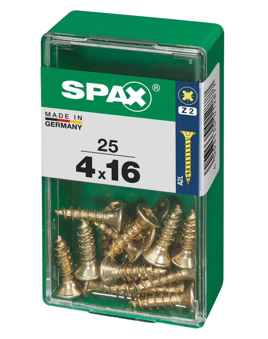 Spax Universalschrauben 4.0 x 16 mm PZ 2 - 25 Stk.