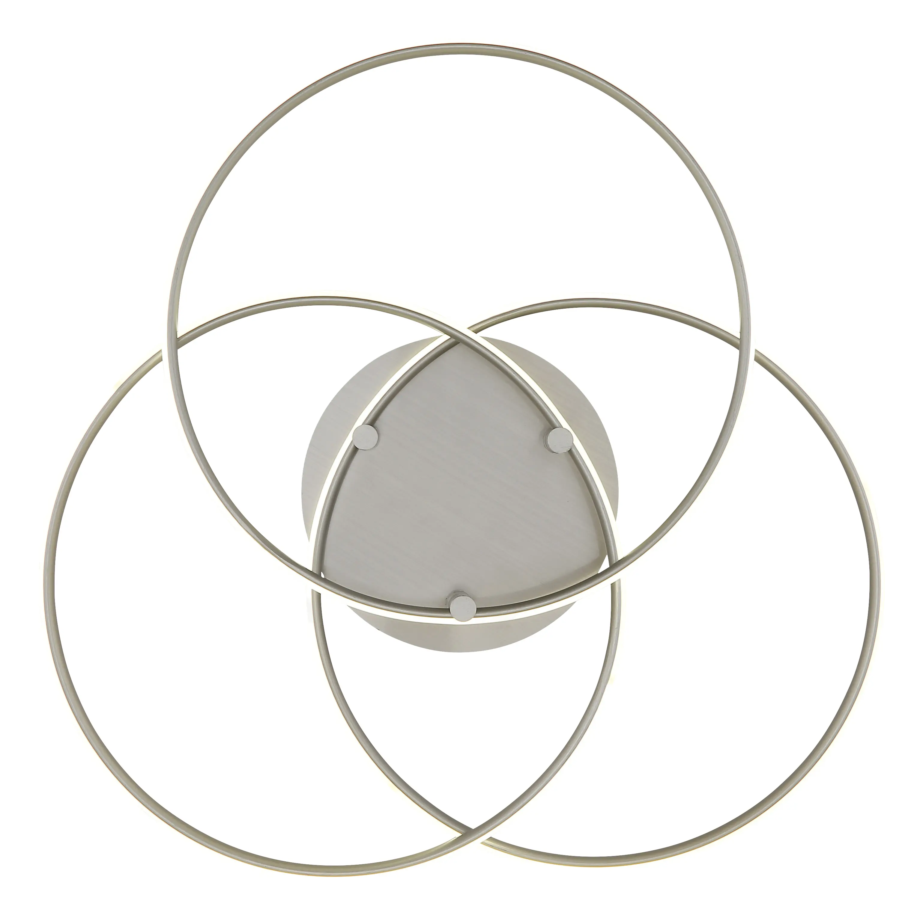 Globo Deckenleuchte Kombos Ø 45,6 x 9,4 cm nickel warmweiß