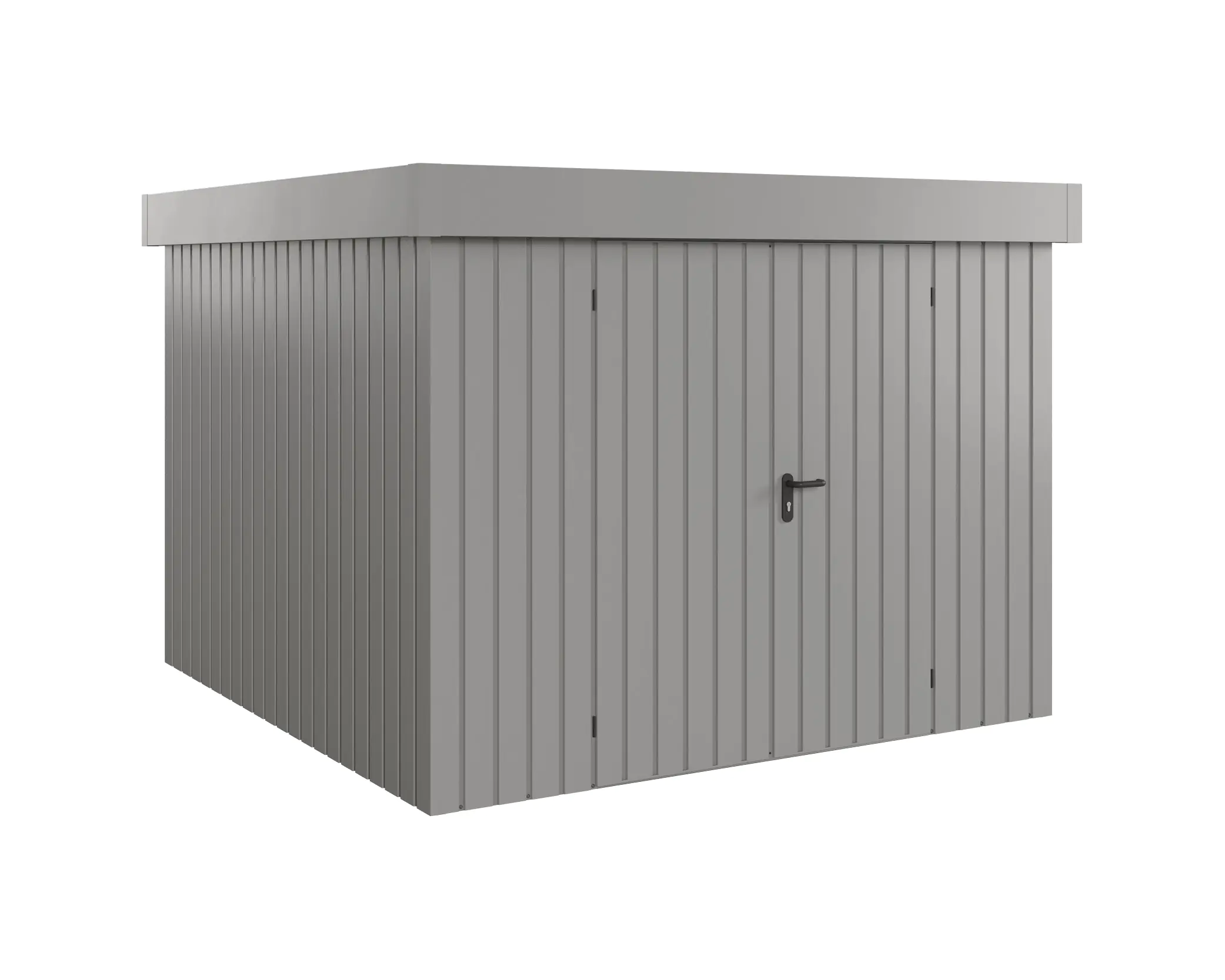 EcoStar Metallgerätehaus Euroline EFD10 aluminiumgrau 262 x 262 cm 2-flg. EcoStar Metallgerätehaus Euroline EFD10 aluminiumgrau 262 x 262 cm 2-flg.