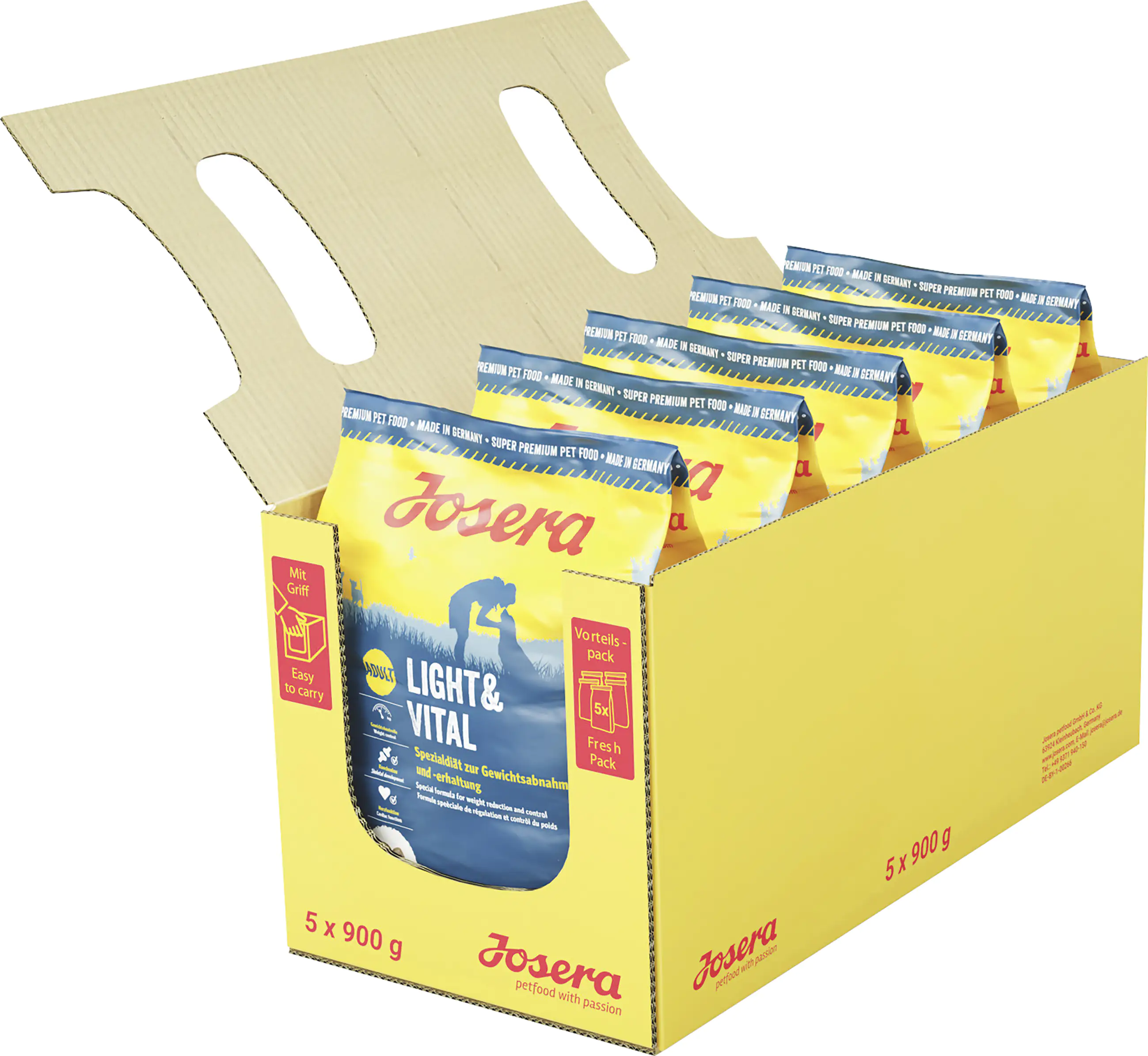 Josera Hundefutter Super Premium Light & Vital 5 x 900 g Josera Hundefutter Super Premium Light & Vital 5 x 900 g