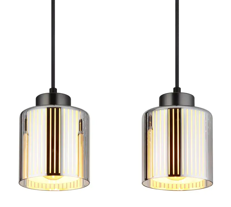 Globo Hängeleuchte Felicia 78 x 120 cm schwarz-chrom matt