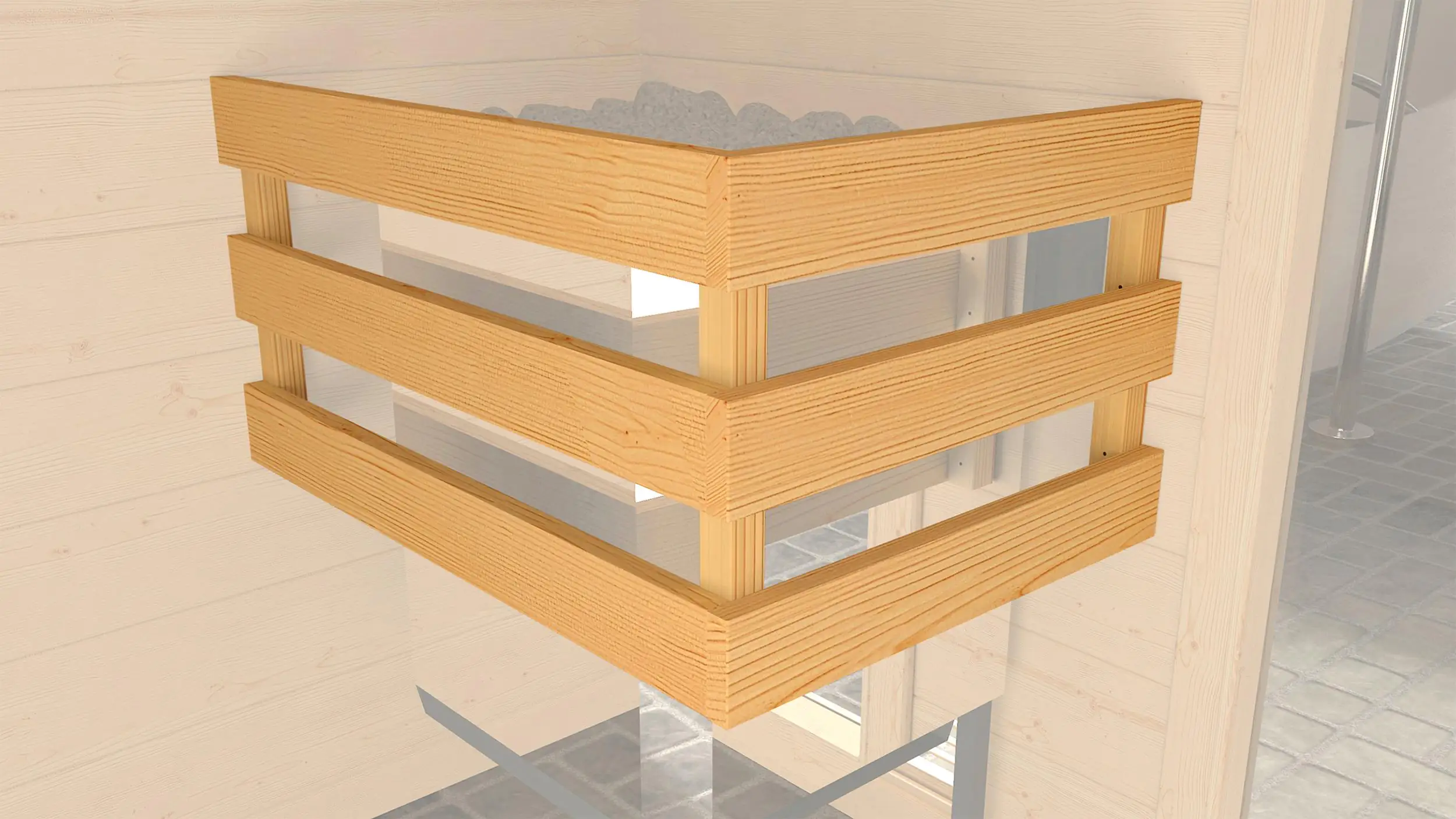 Weka Massivholzsauna Valida 2 mit Sicherheitsglastür und Fenster Weka Massivholzsauna Valida 2 mit Sicherheitsglastür und Fenster