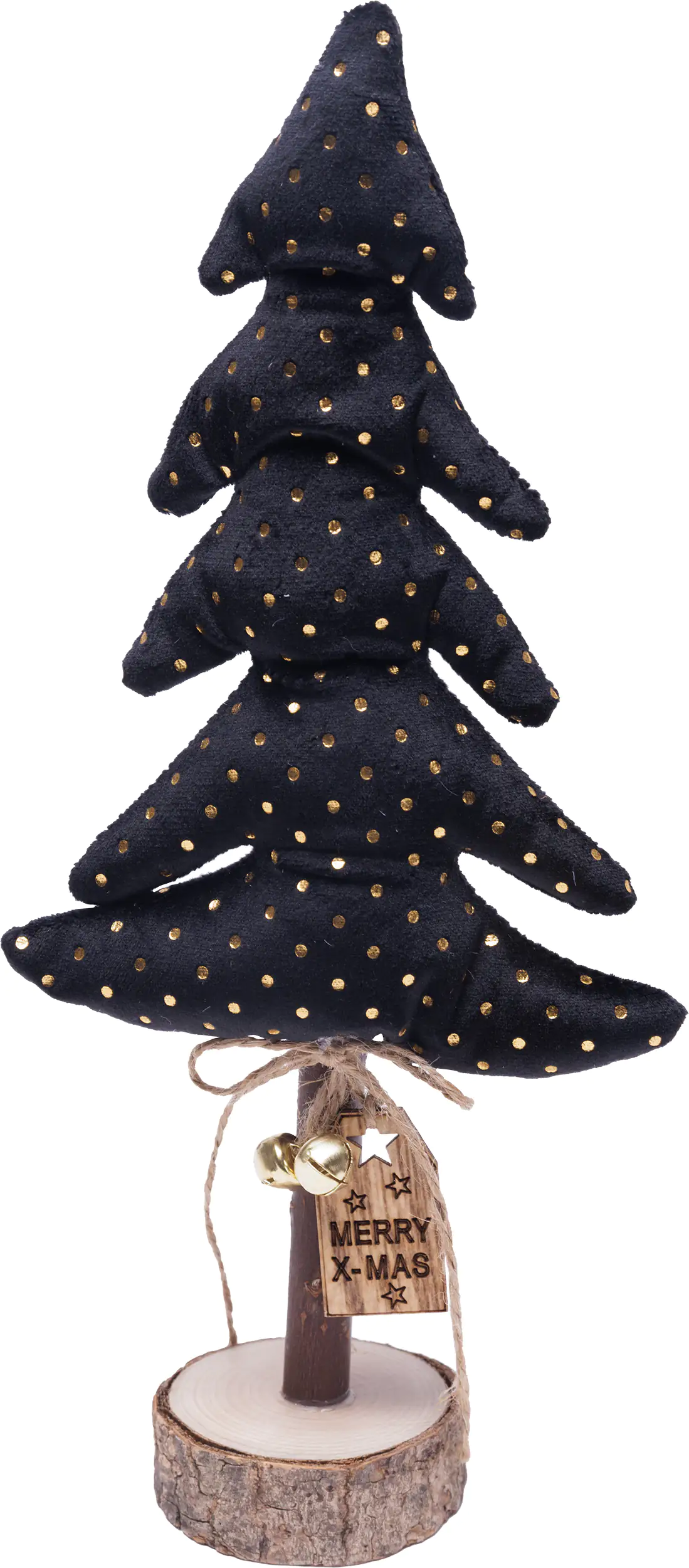 TrendLine Dekofigur Tannenbaum 29 x 13 cm schwarz-gold TrendLine Dekofigur Tannenbaum 29 x 13 cm schwarz-gold