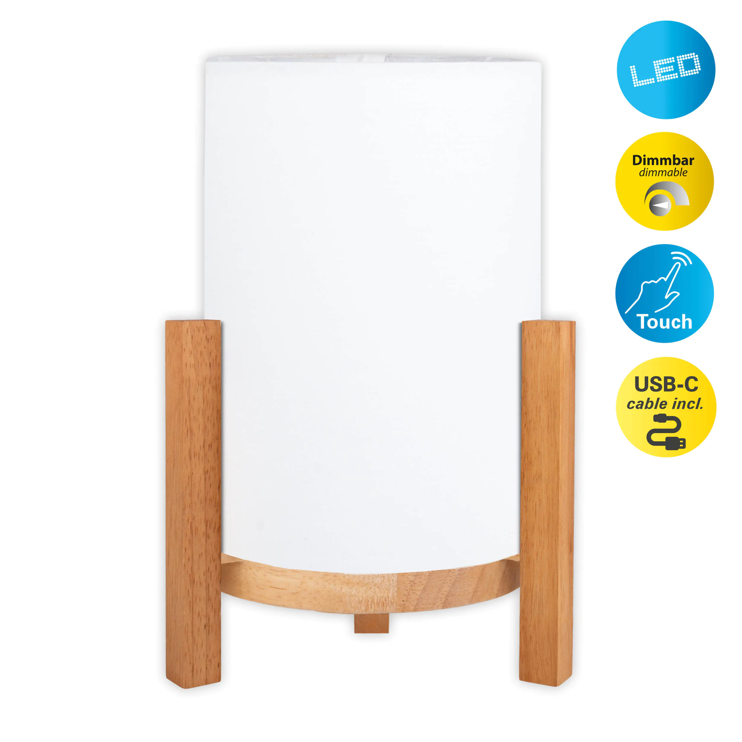 Light & More LED Akku-Tischleuchte Madita weiß dimmbar Light & More LED Akku-Tischleuchte Madita weiß dimmbar