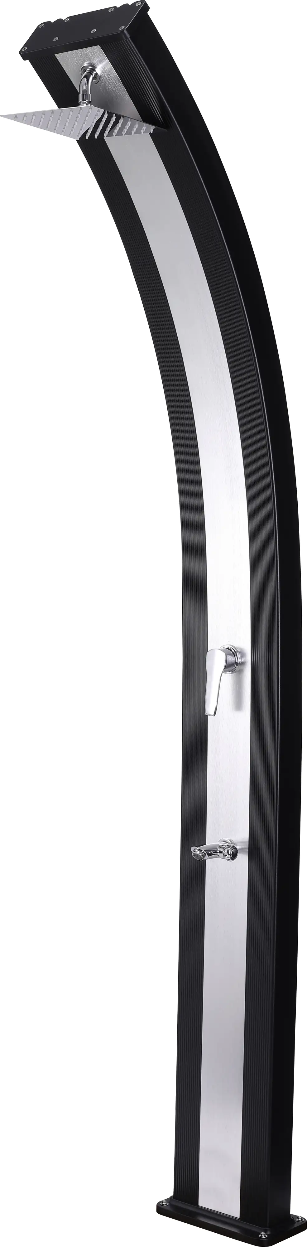 Steinbach Solardusche Slim Line Duo schwarz