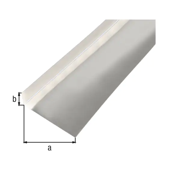 Alberts Glattblech L-Form Aluminium natur 96 x 28 x 1000 mm gekantet