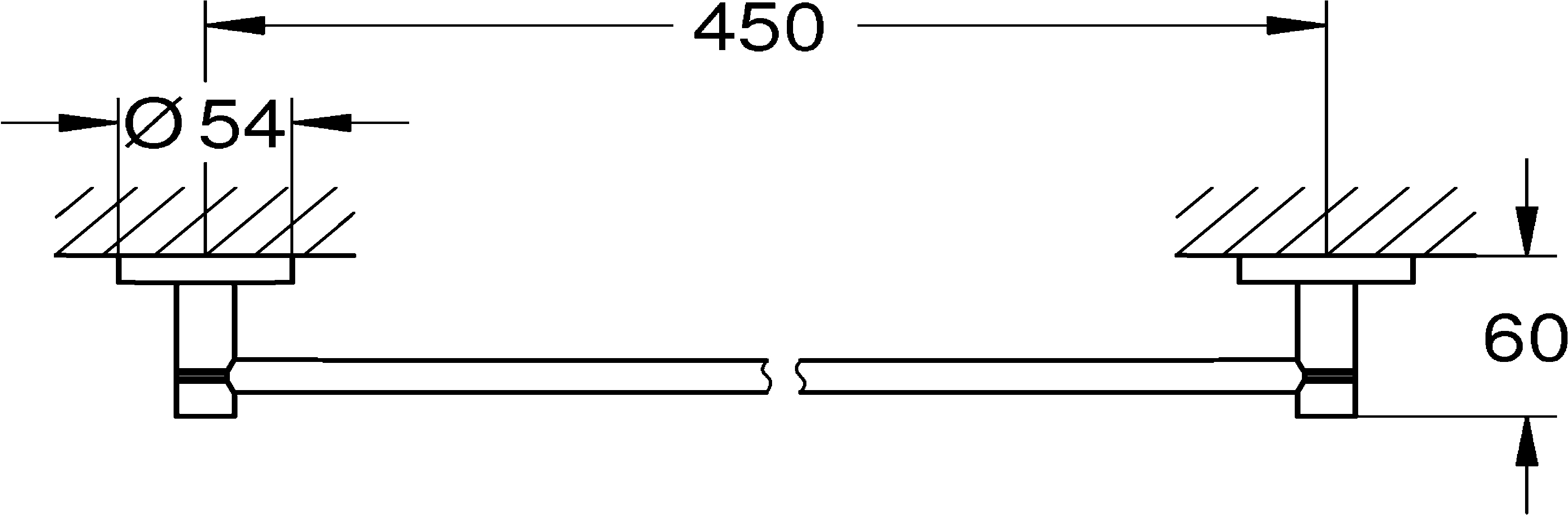 Grohe Start Badetuchhalter chrom klebbar Grohe Start Badetuchhalter chrom klebbar