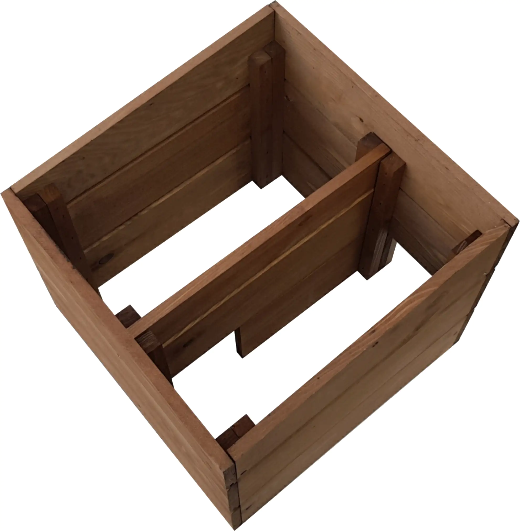 Igelhaus Kiefernholz 35 x 35 x 30,5/24,5 cm natur