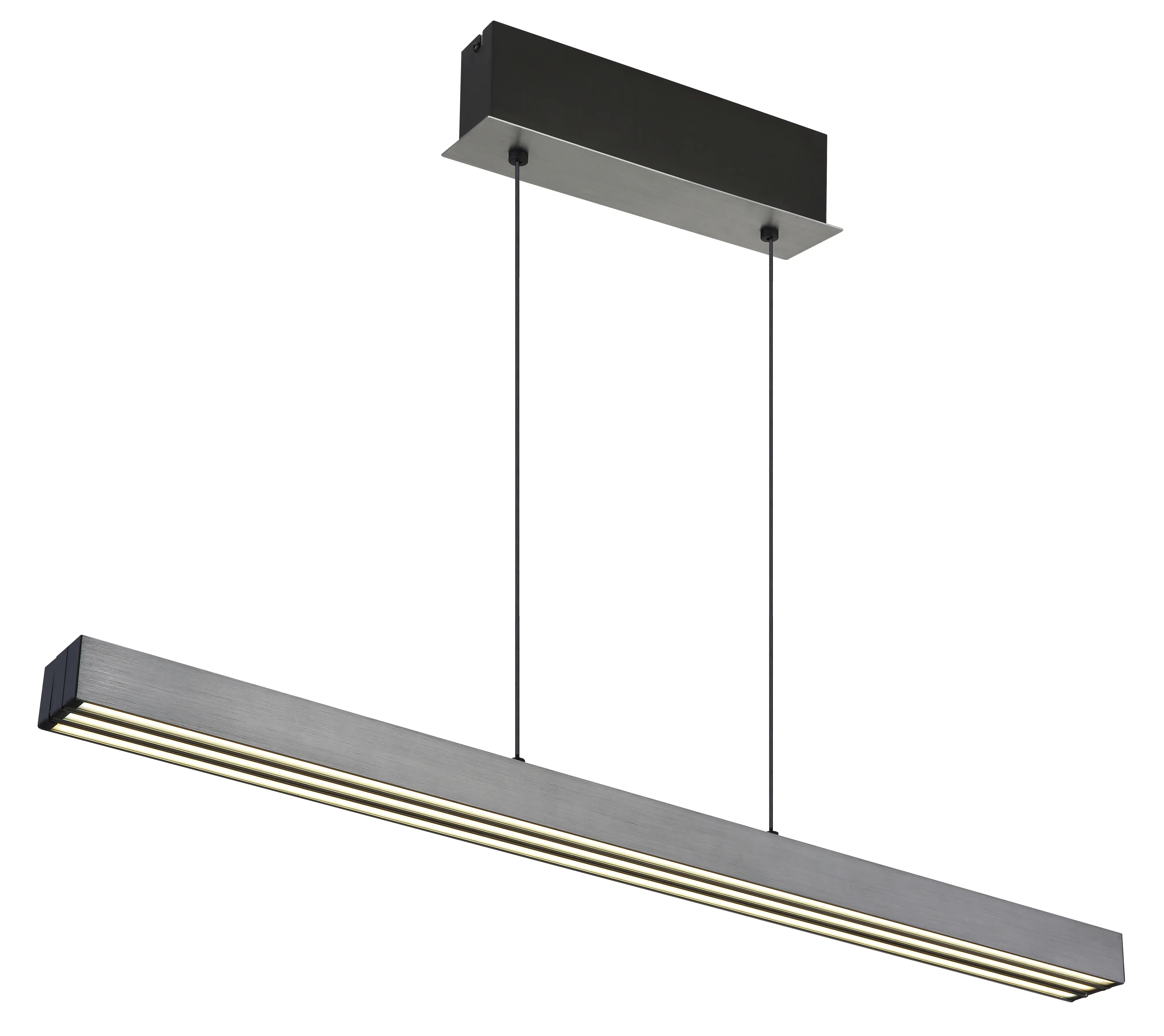 Globo LED Pendelleuchte Ethan 150 x 150 cm grau dunkel warmweiß