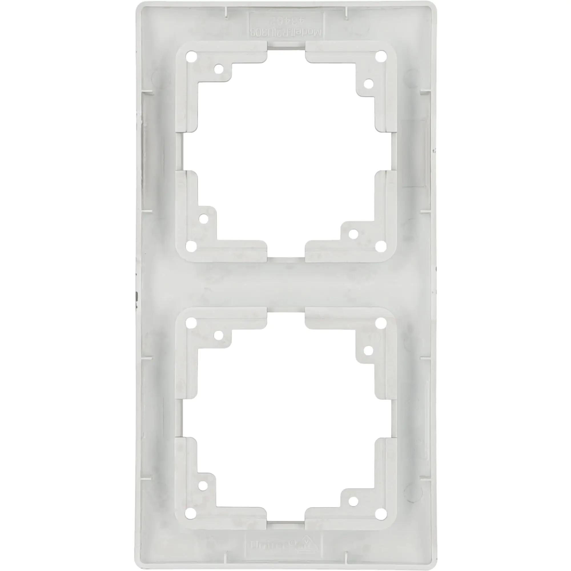 Unitec Abdeckrahmen Monaco 2-fach platin