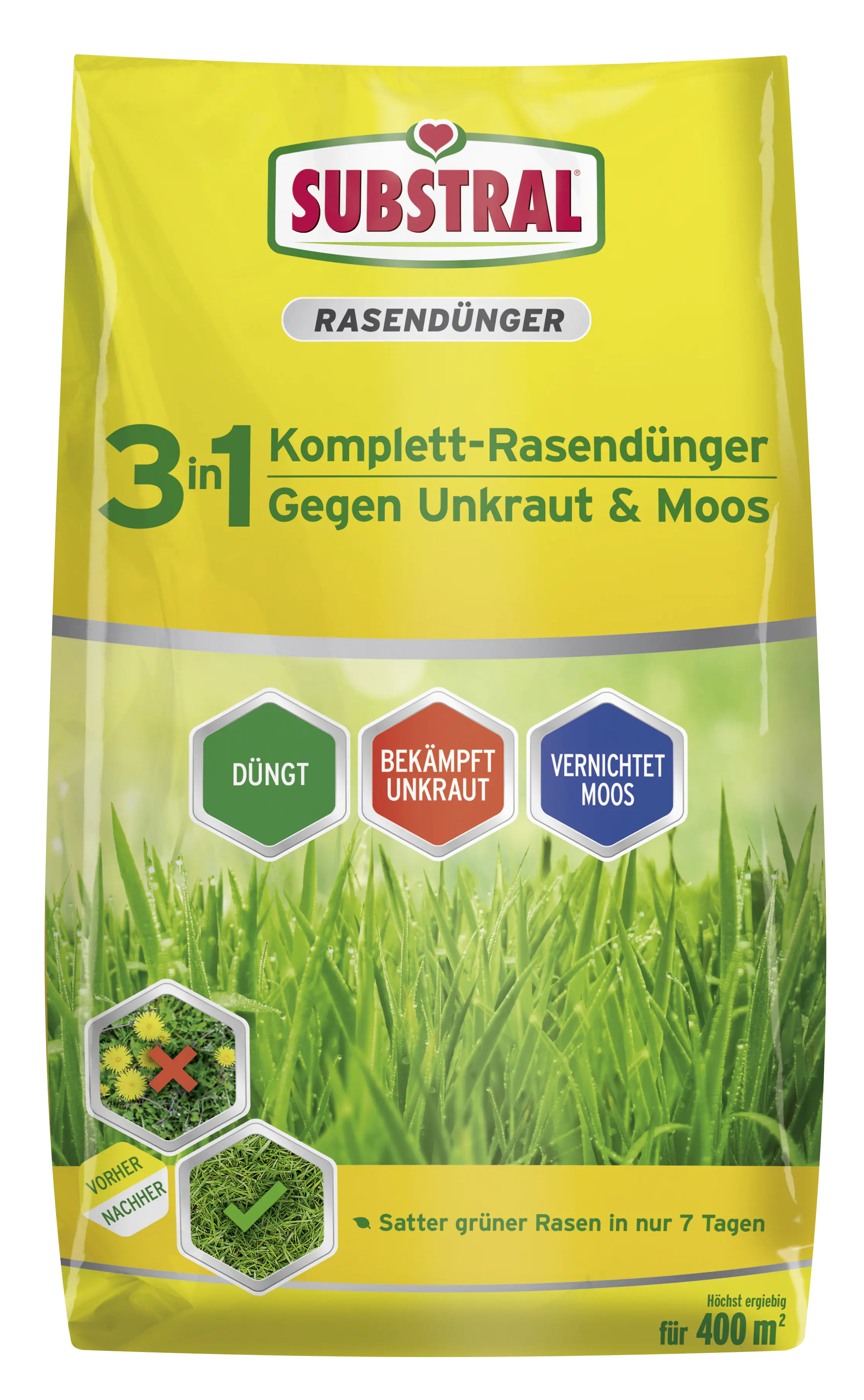 Substral 3in1 Komplettrasendünger für 400 m² 14 kg