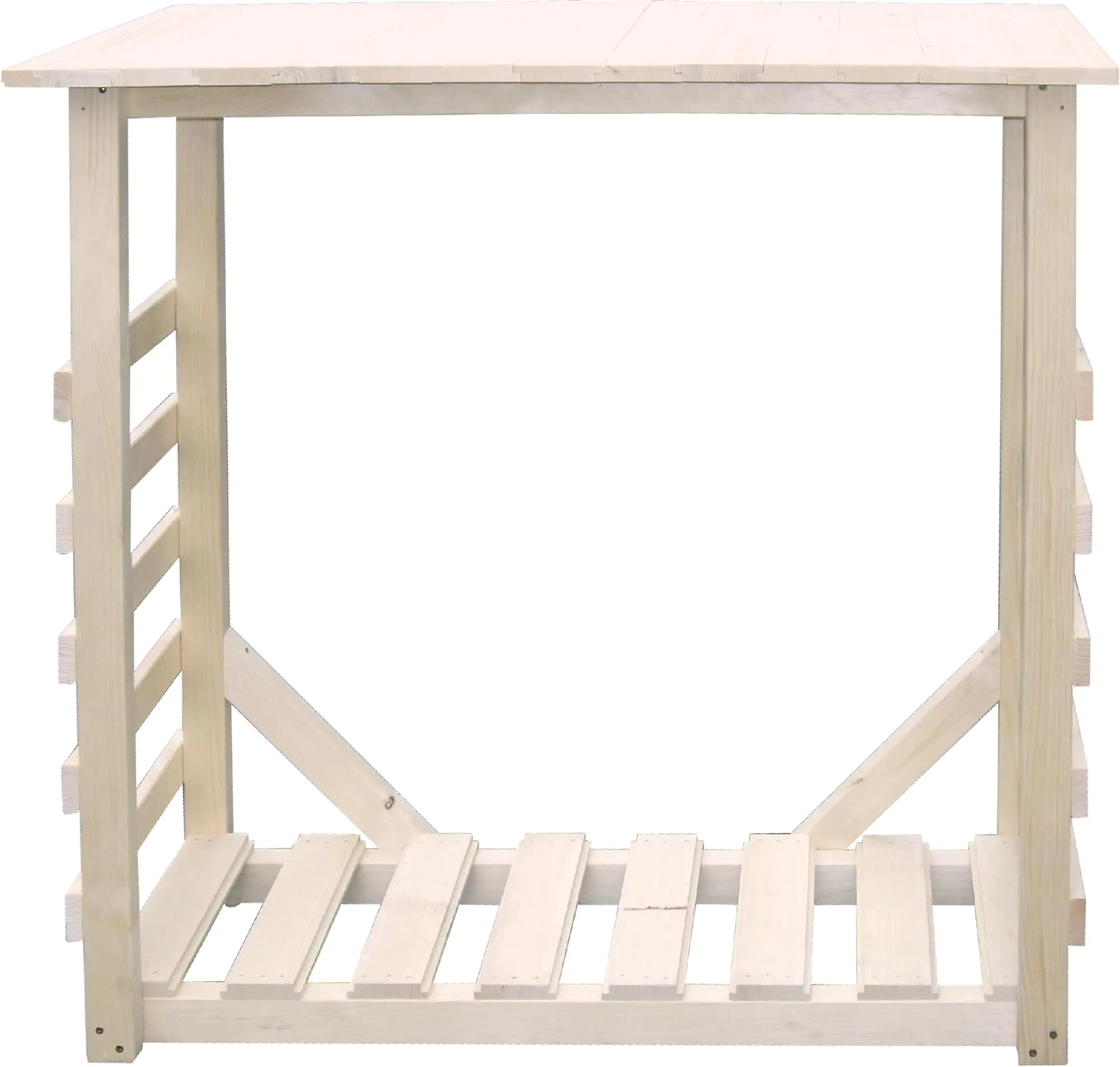 Grillholz- und Mehrzweckregal Fichte unbehandelt