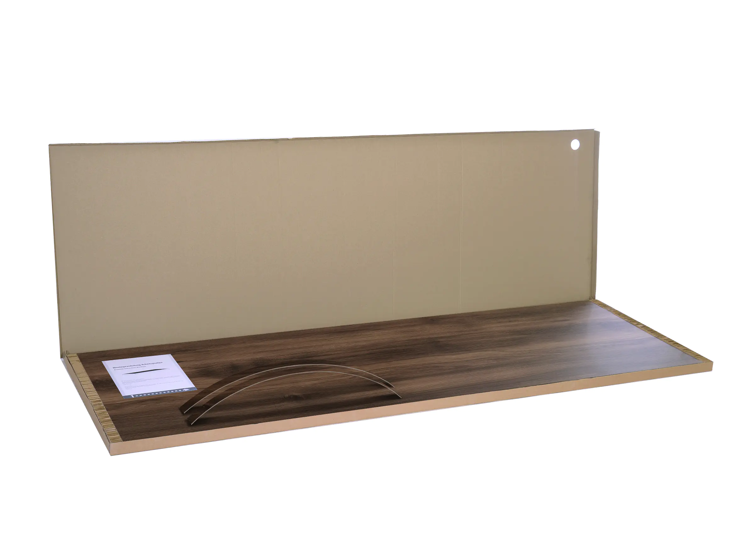 Kronoflooring Arbeitsplatte Ristretto Baroque Oak 246 x 63,5 x 3,8 cm dunkelbraun