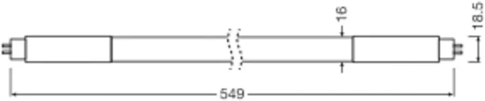 Osram LED Röhre 54,9 cm G5 7 W warmweiß