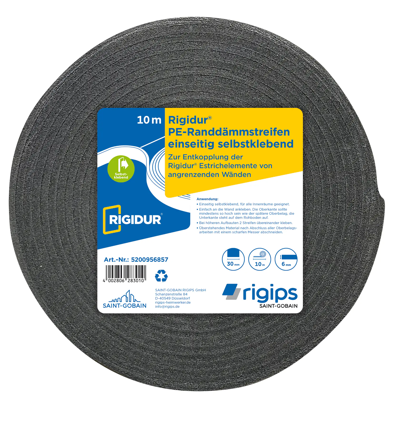 Rigidur PE-Randdämmstreifen 10m
