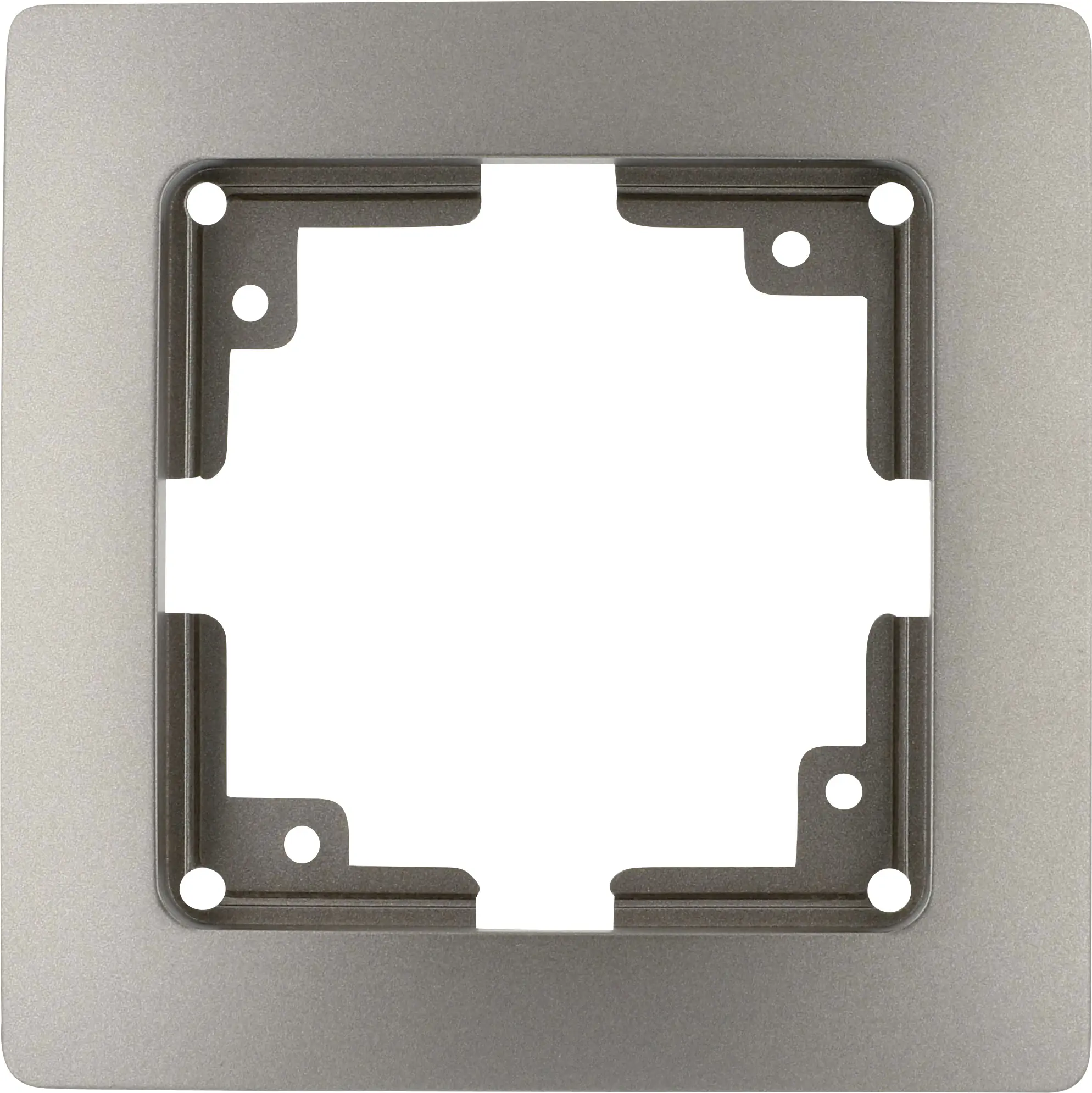 Unitec Abdeckrahmen Monaco 1-fach platin Unitec Abdeckrahmen Monaco 1-fach platin