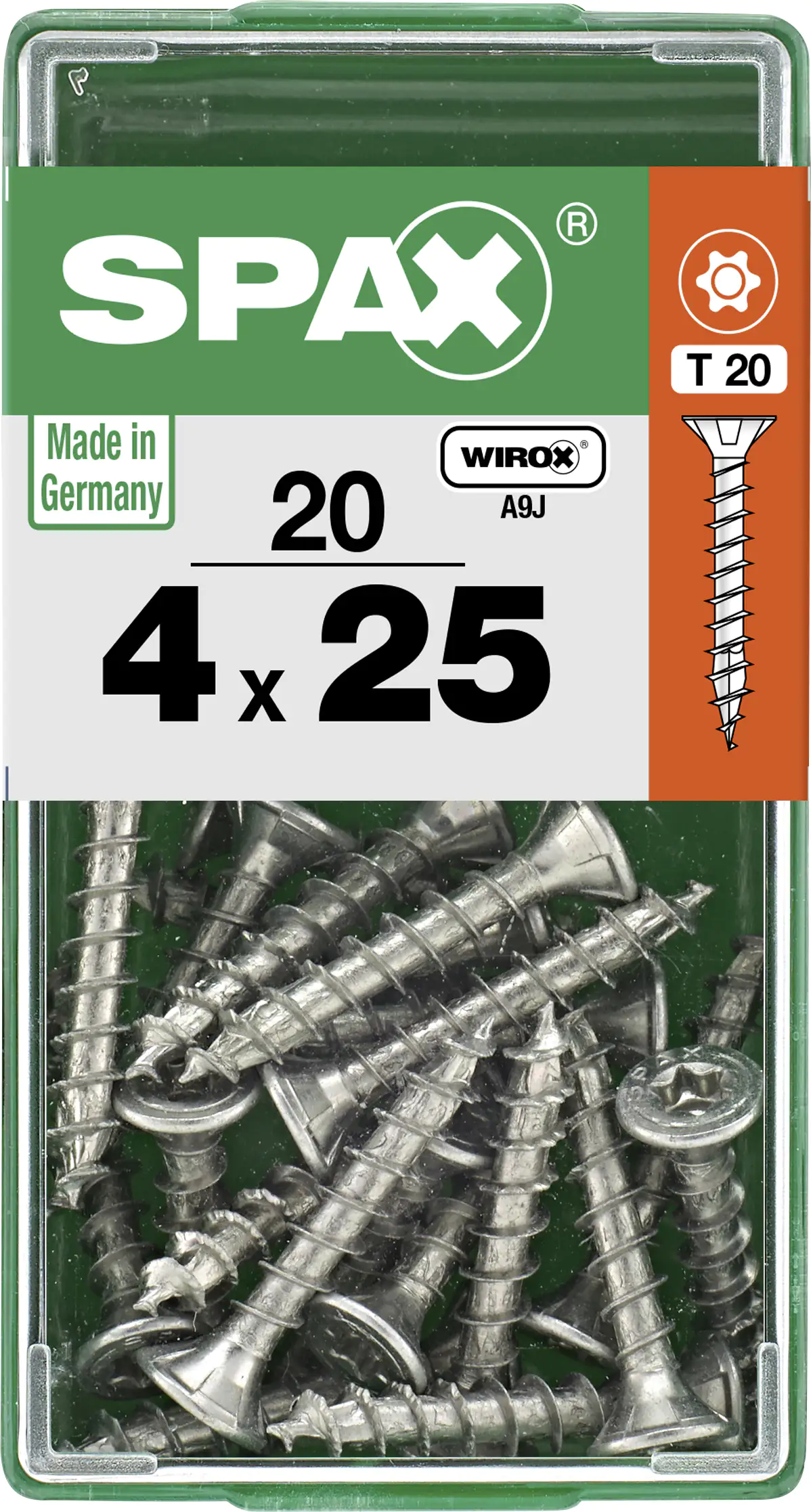 Spax Universalschrauben 4.0 x 25 mm TX 20 - 20 Stk.