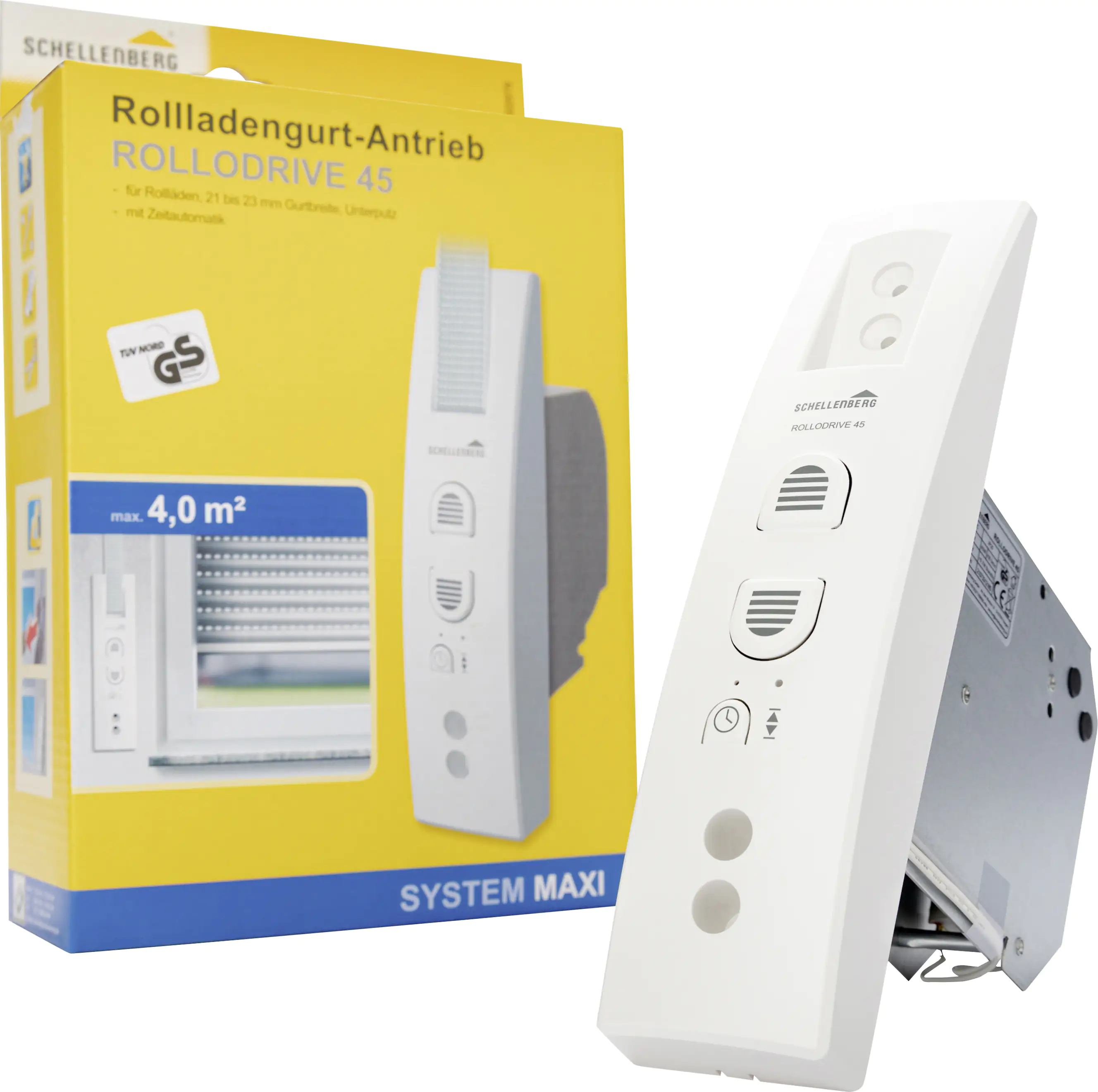 Schellenberg elektrischer Gurtwickler Maxi RolloDrive 45, für 12 kg/4,0 m² Schellenberg elektrischer Gurtwickler Maxi RolloDrive 45, für 12 kg/4,0 m²