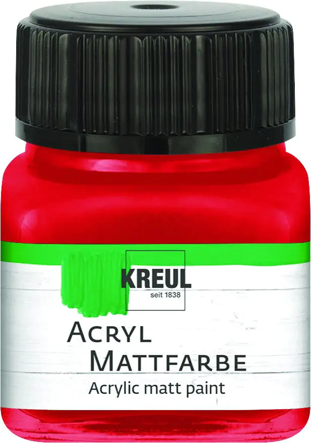 Kreul Acryl Mattfarbe dunkelrot 20 ml