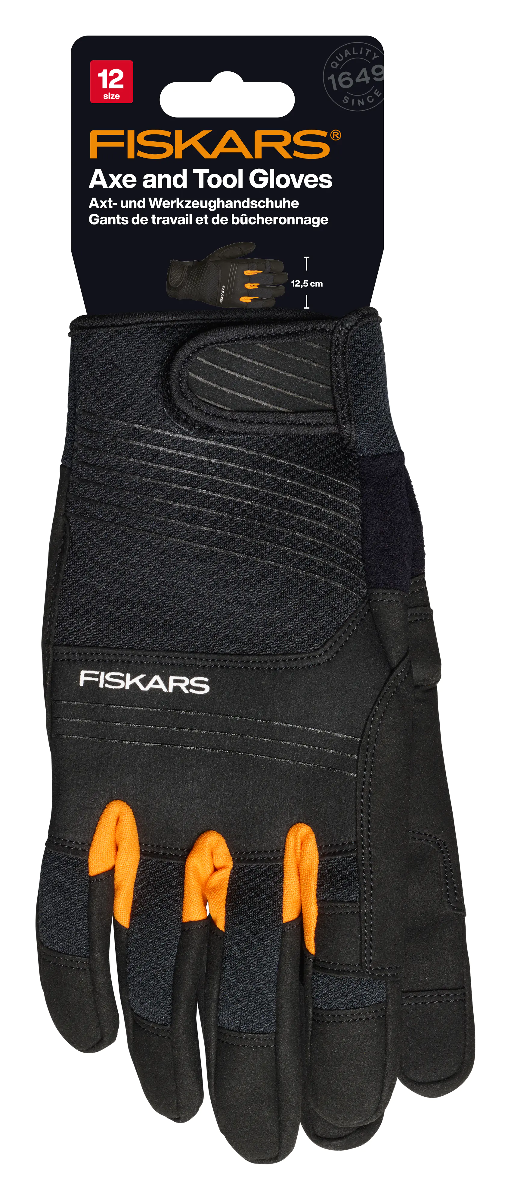 Fiskars Axt- und Werkzeughandschuhe Touchscreen-kompatible Daumen- und Fingerpads 36 x 12,5 x 0,091 cm Größe 12