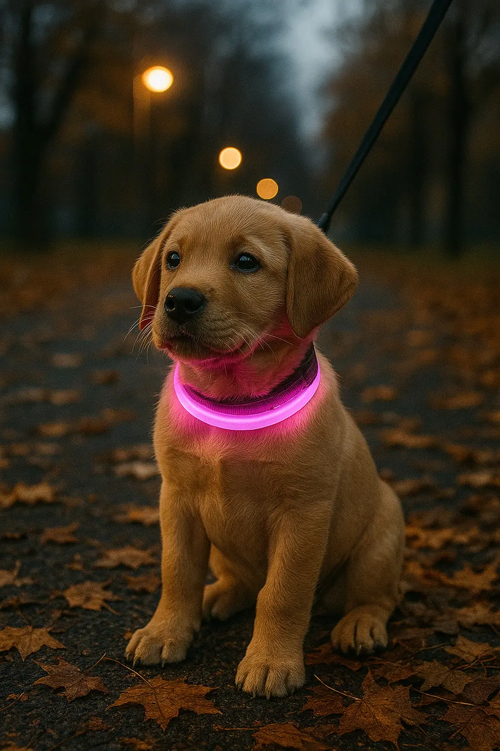 Nobby LED Leuchthalsband Puppy rosa für Welpen mit kurzem Fell Nobby LED Leuchthalsband Puppy rosa für Welpen mit kurzem Fell